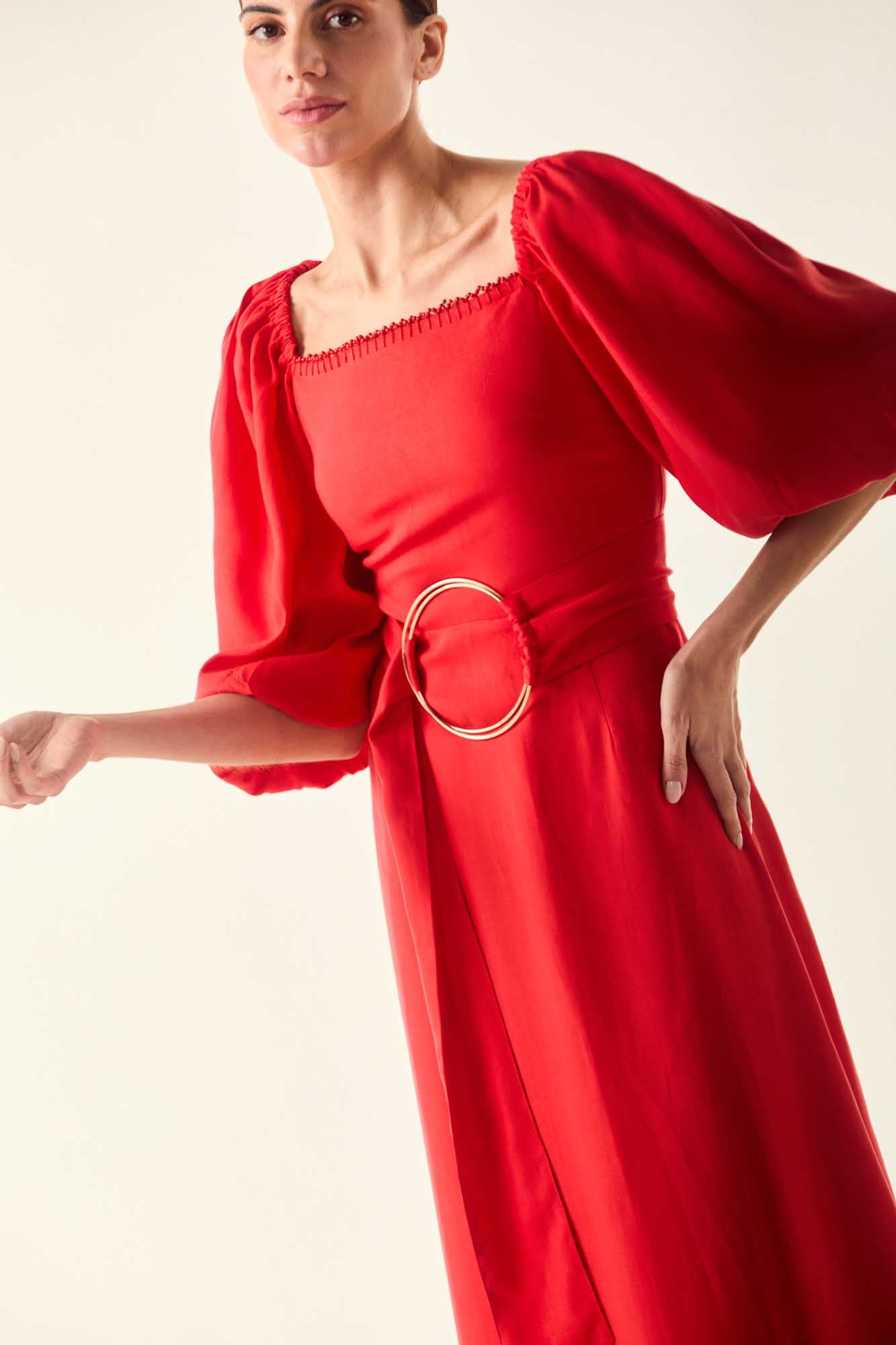 Red Bloody Mary Sleeve Dress