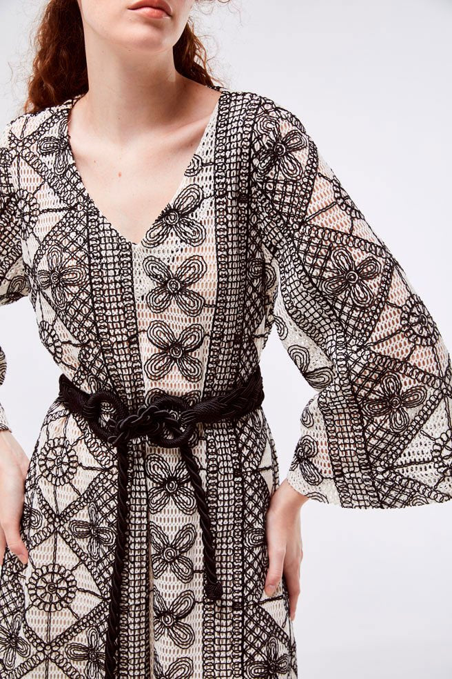 Vestido Renda Crochê