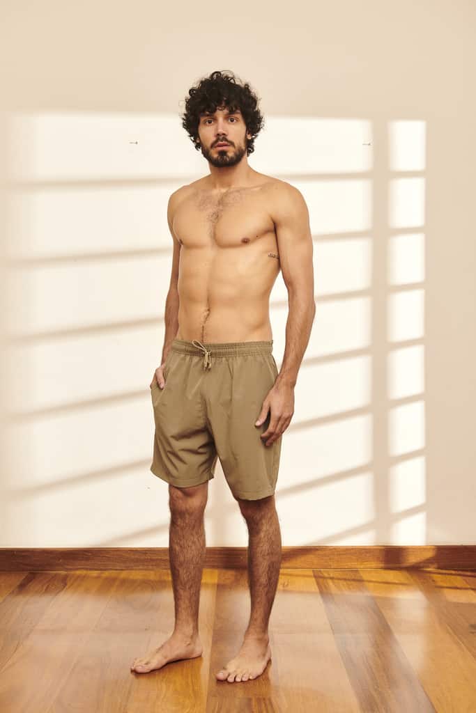 Short Elástico cacki