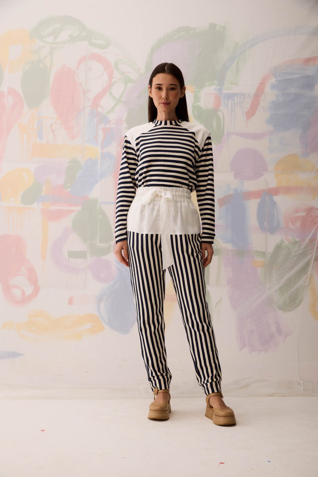 Linen Waistband Pants