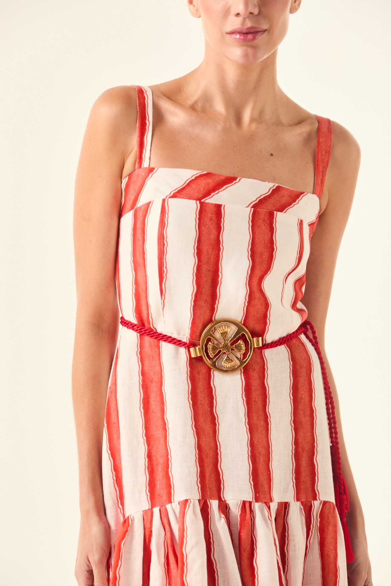 Roman Curve Straps Dress