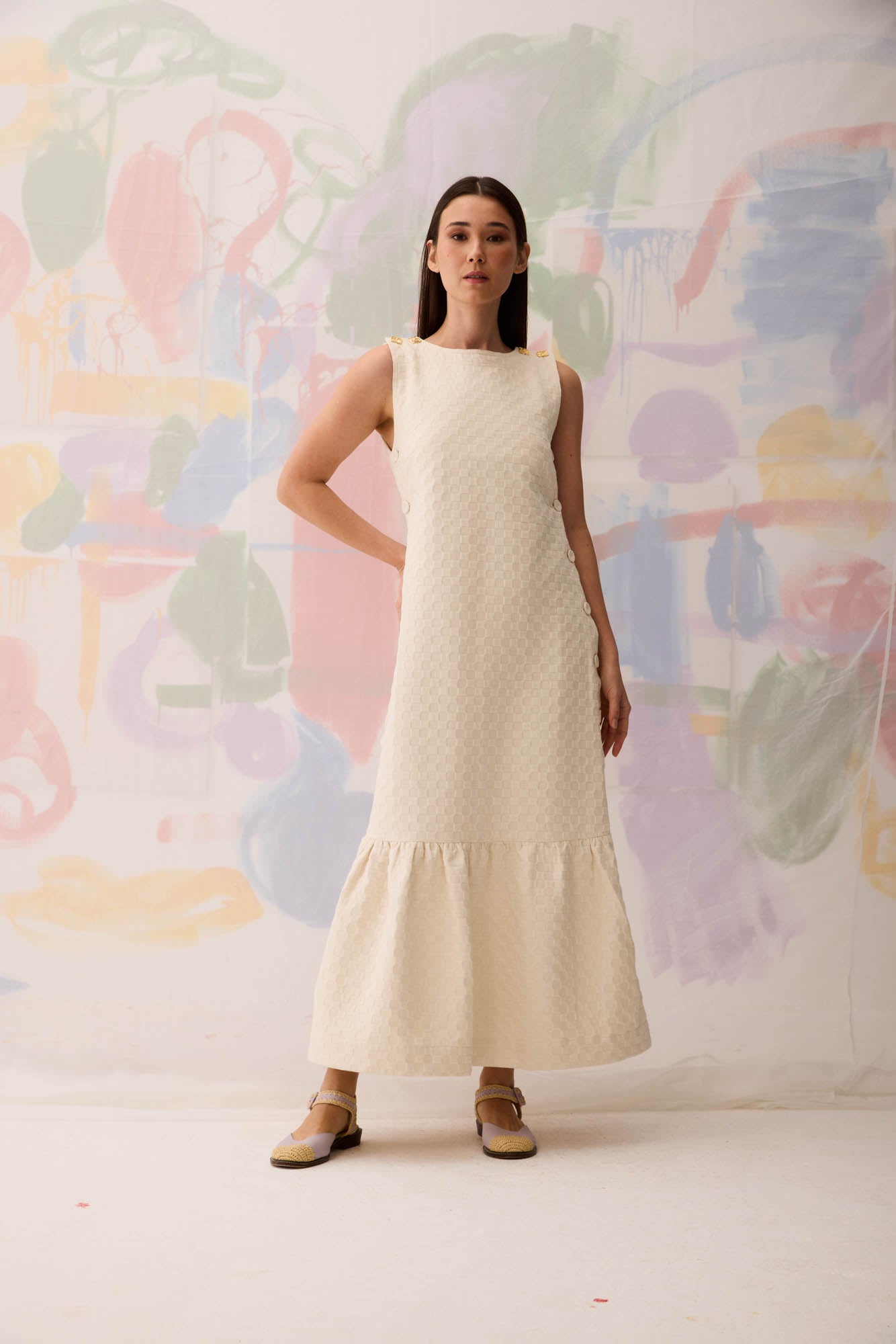 Buttons Screen Dress