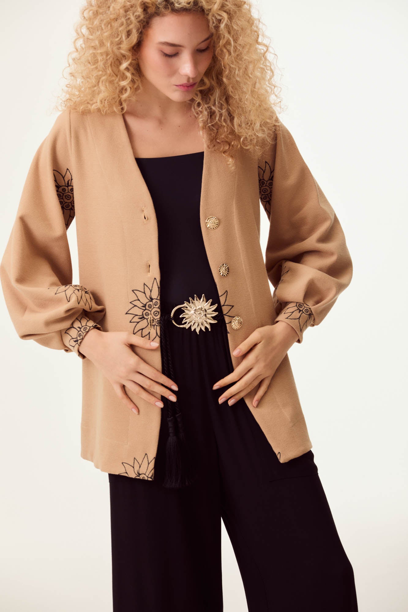 Comfy Embroidered Cardigan