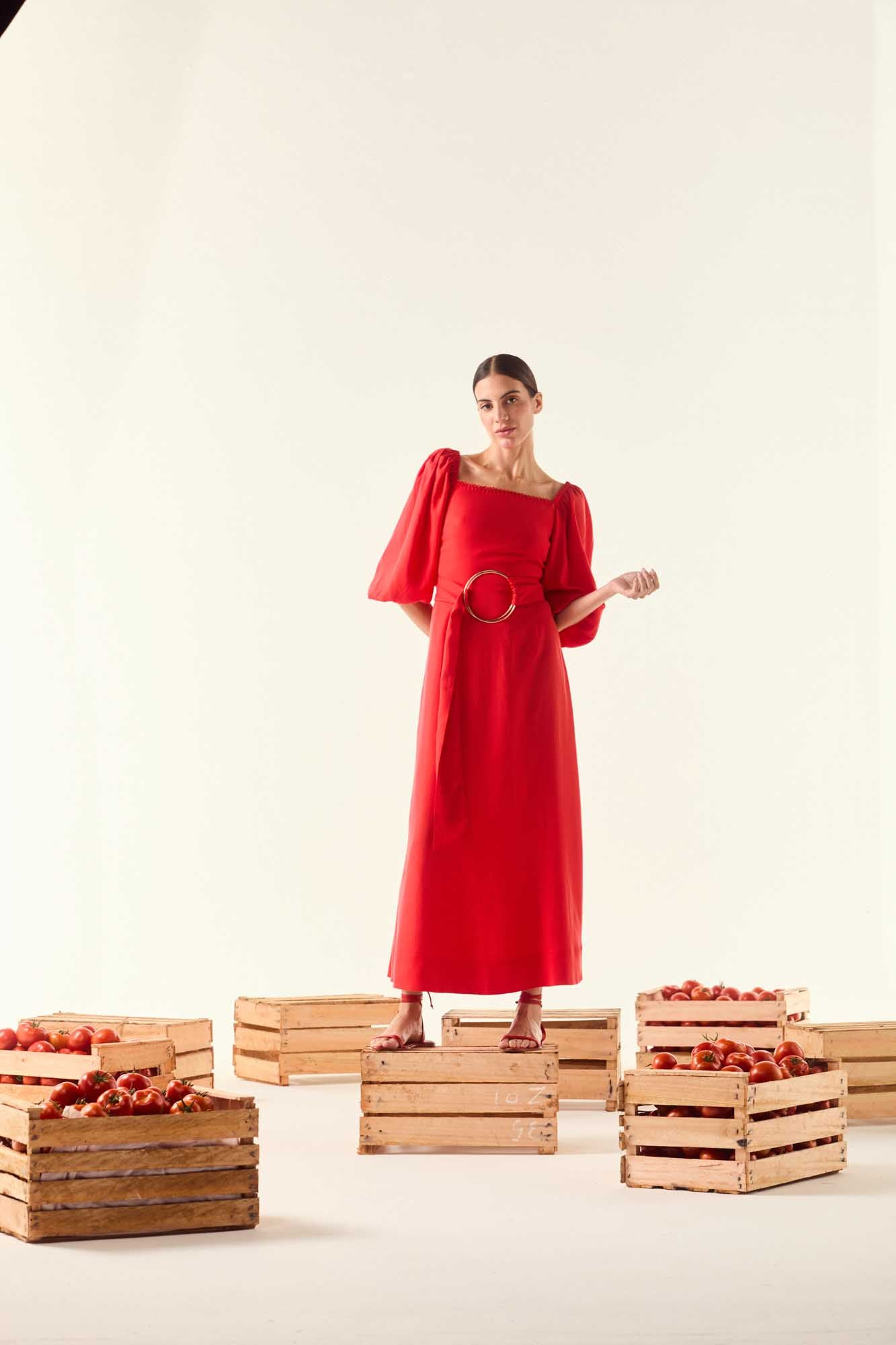 Red Bloody Mary Sleeve Dress