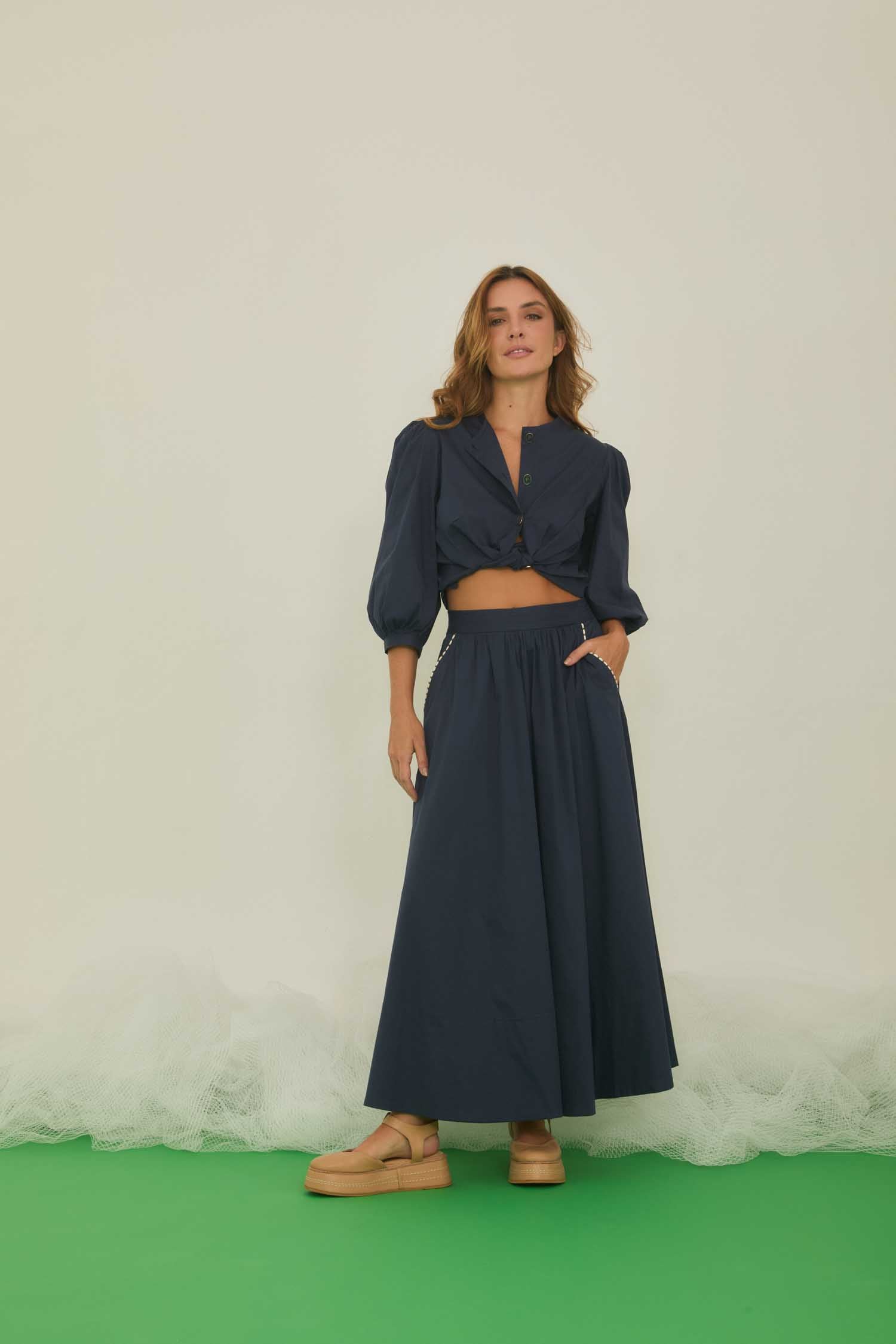 Deep Blue Skirt