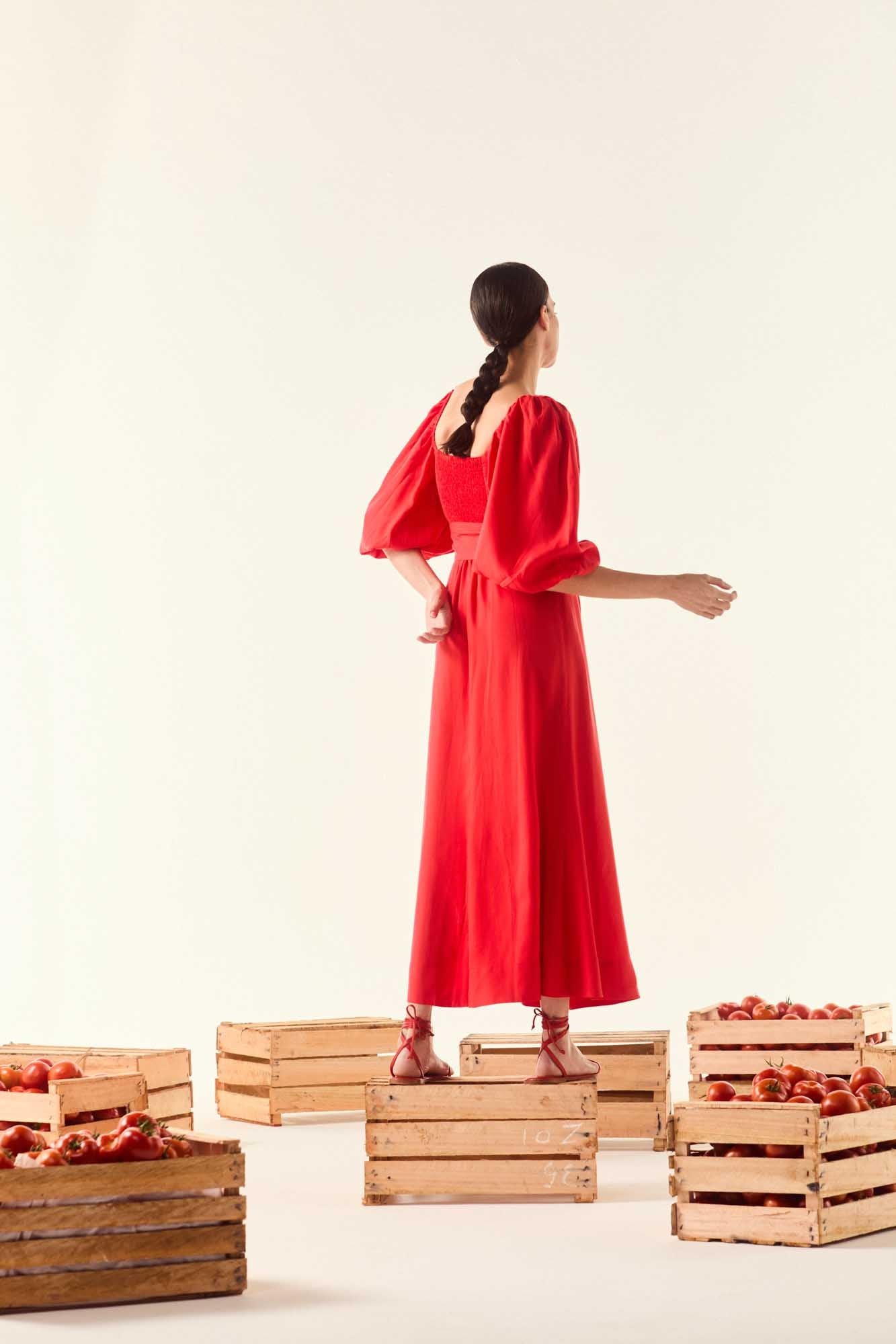 Red Bloody Mary Sleeve Dress