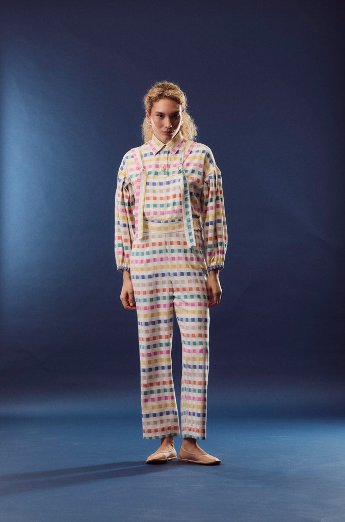 Astral Plaid Overalls
