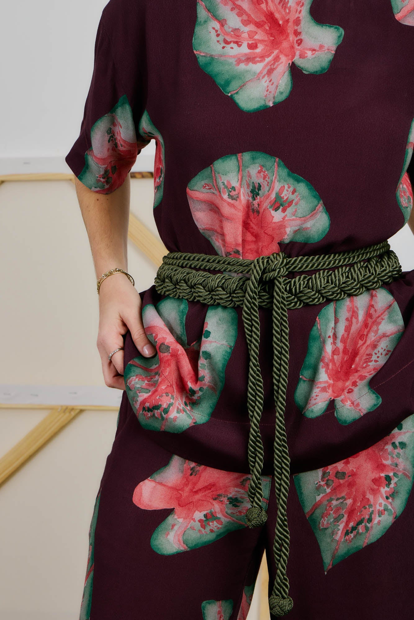 Green Rope Belt