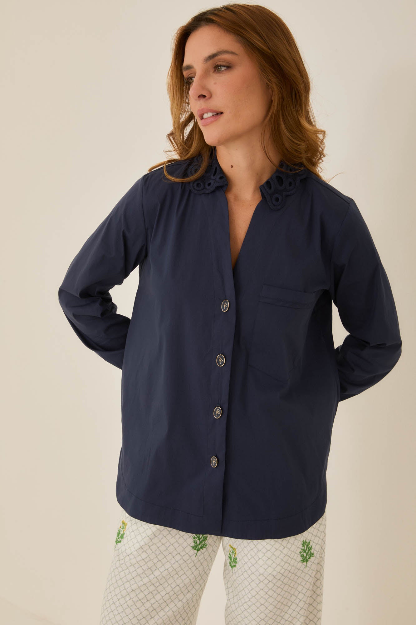 Deep Blue Shirt