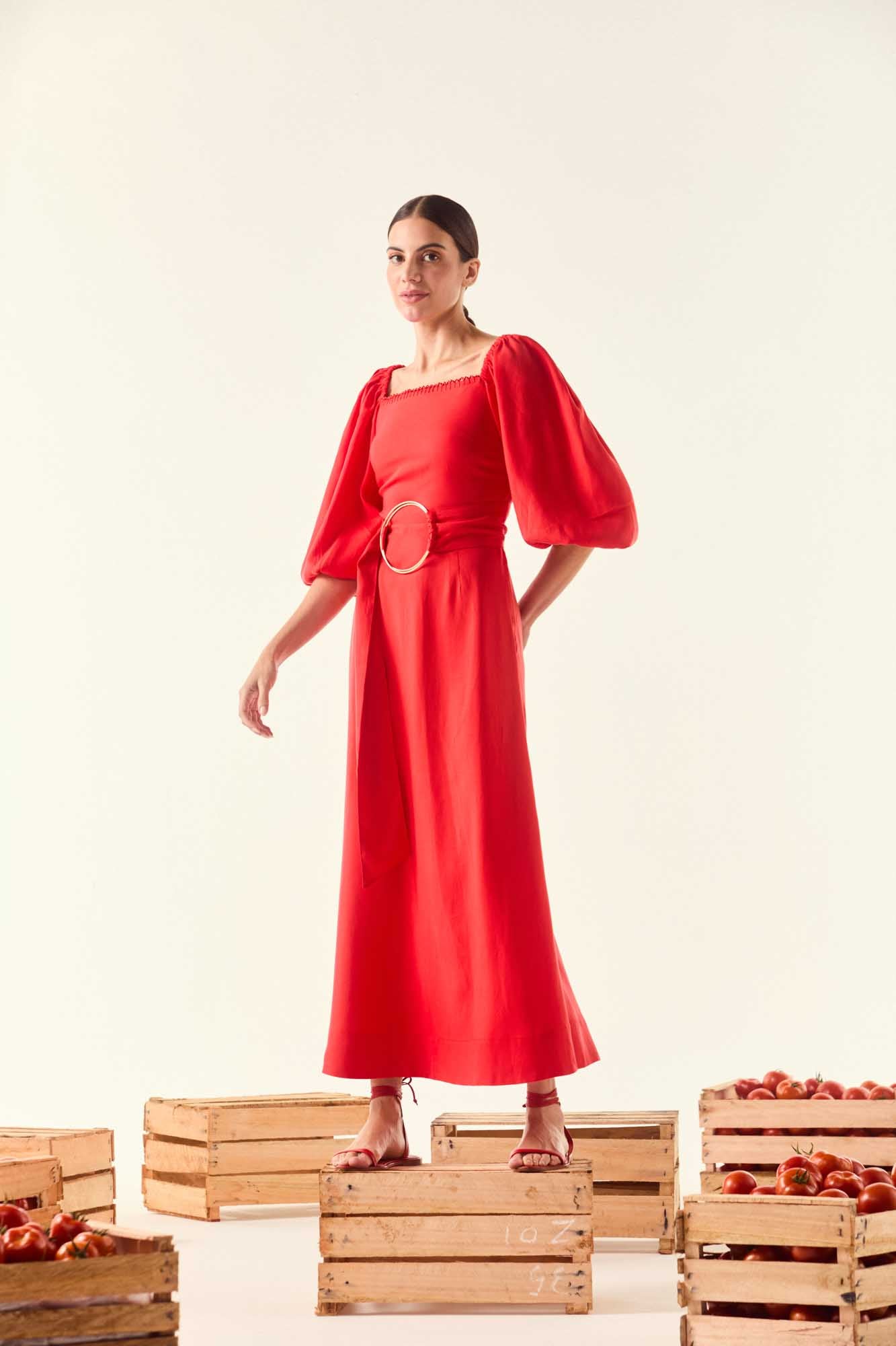 Red Bloody Mary Sleeve Dress