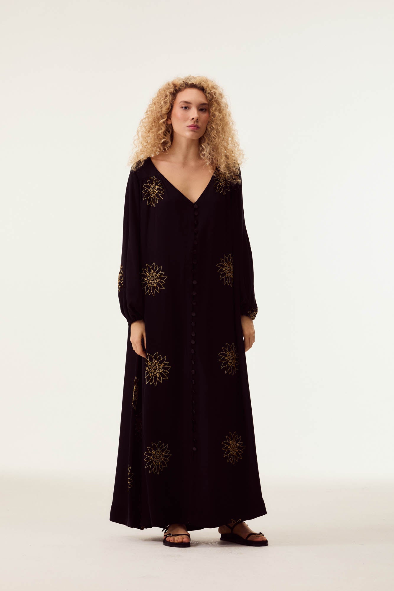 Solar Eclipse Embroidered Dress