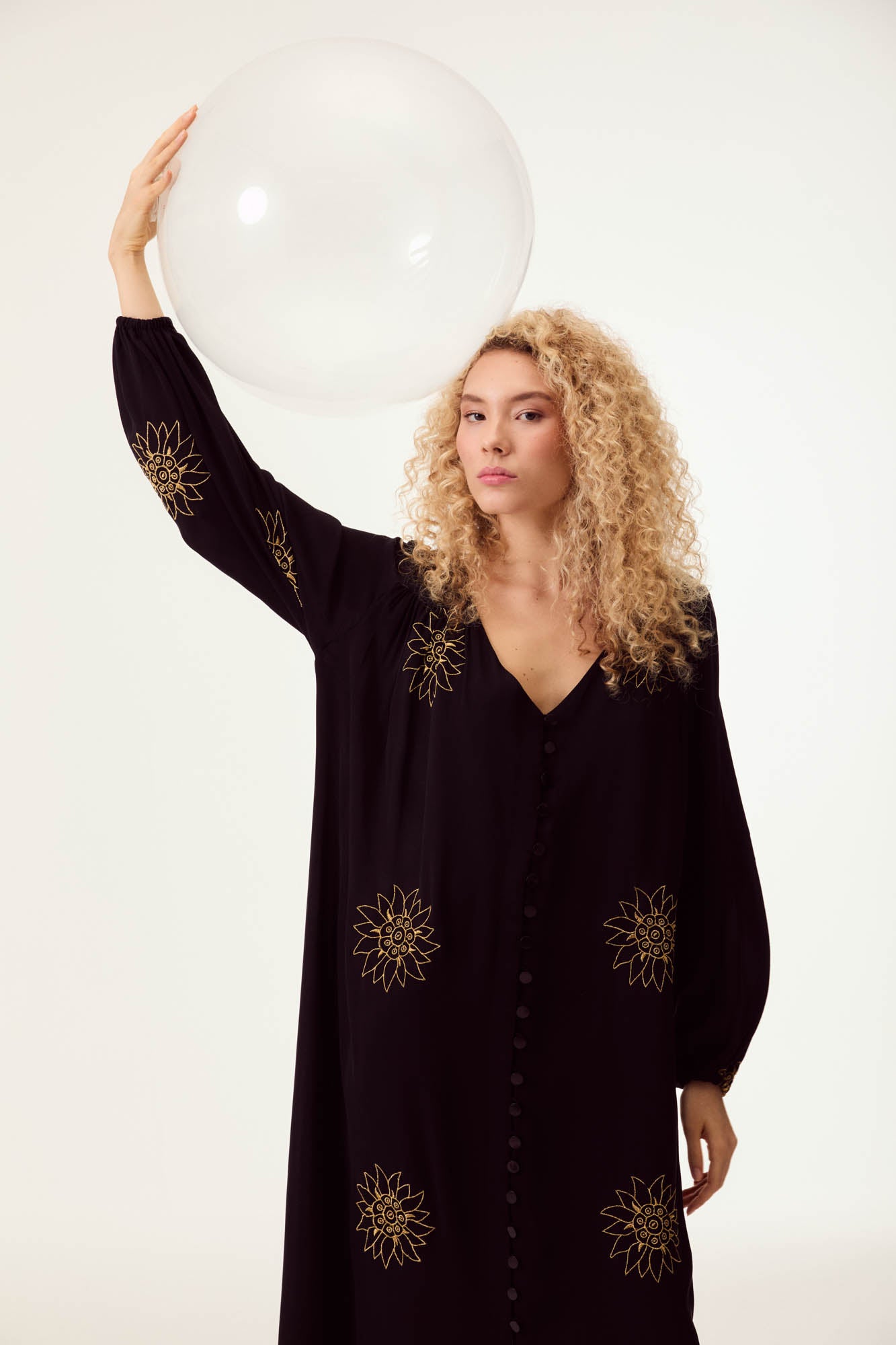 Solar Eclipse Embroidered Dress