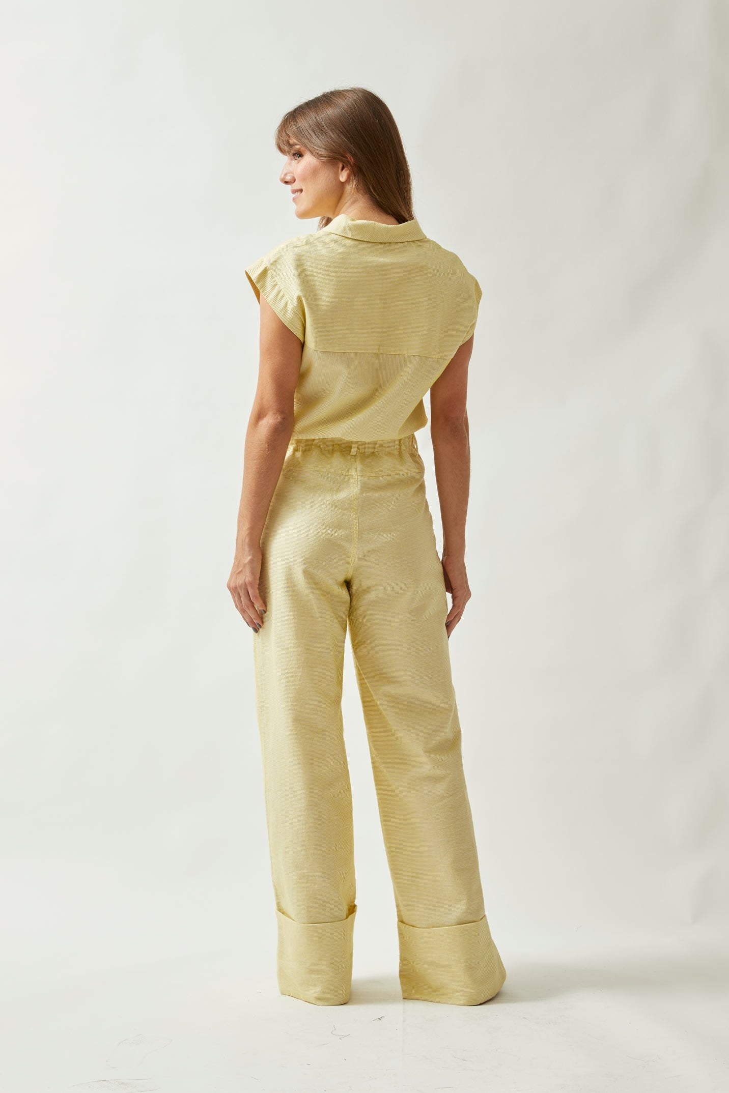 Calça Vivada Listras Verde