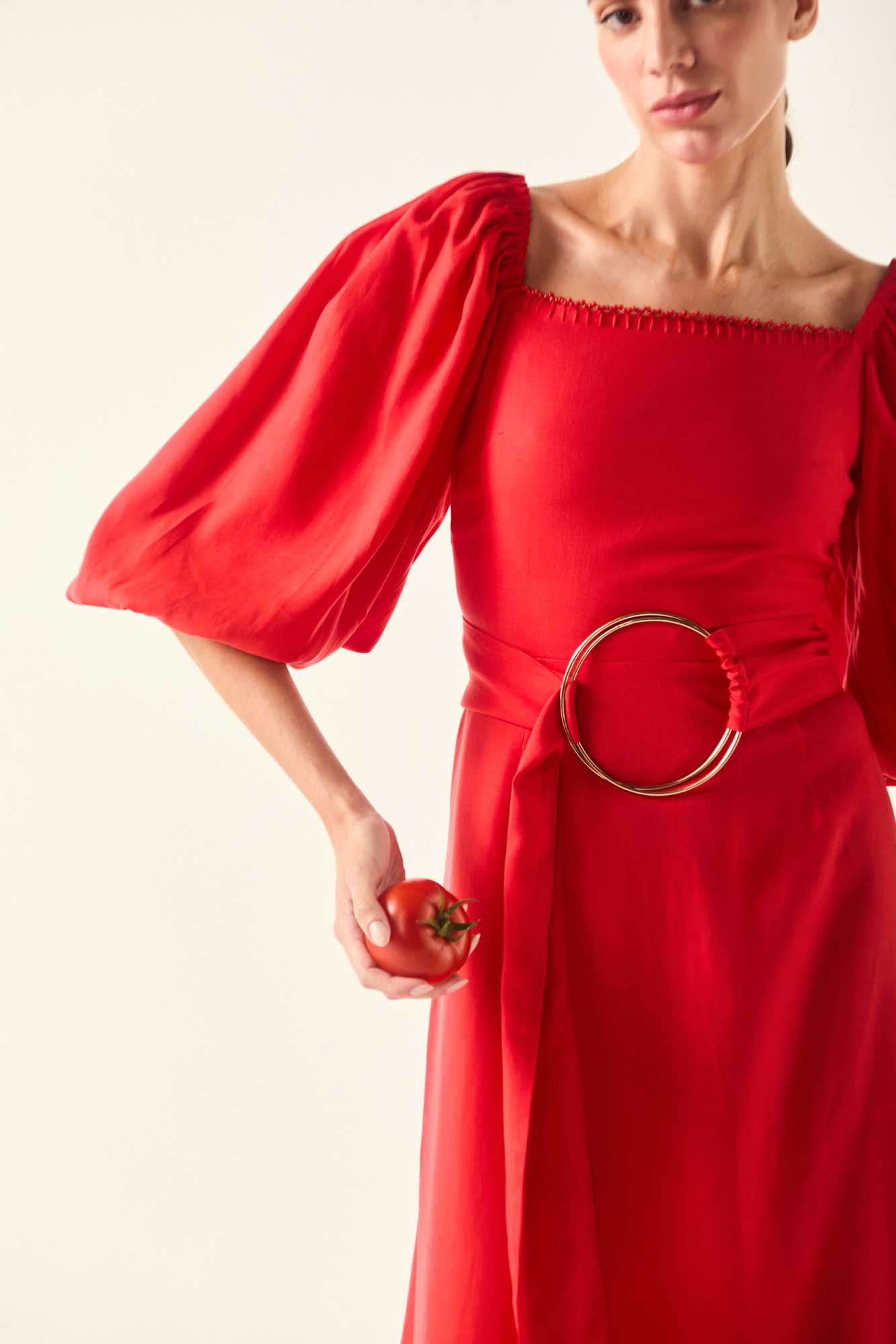 Red Bloody Mary Sleeve Dress