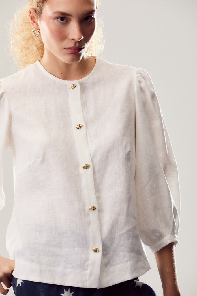 Saturn Button-Down Blouse