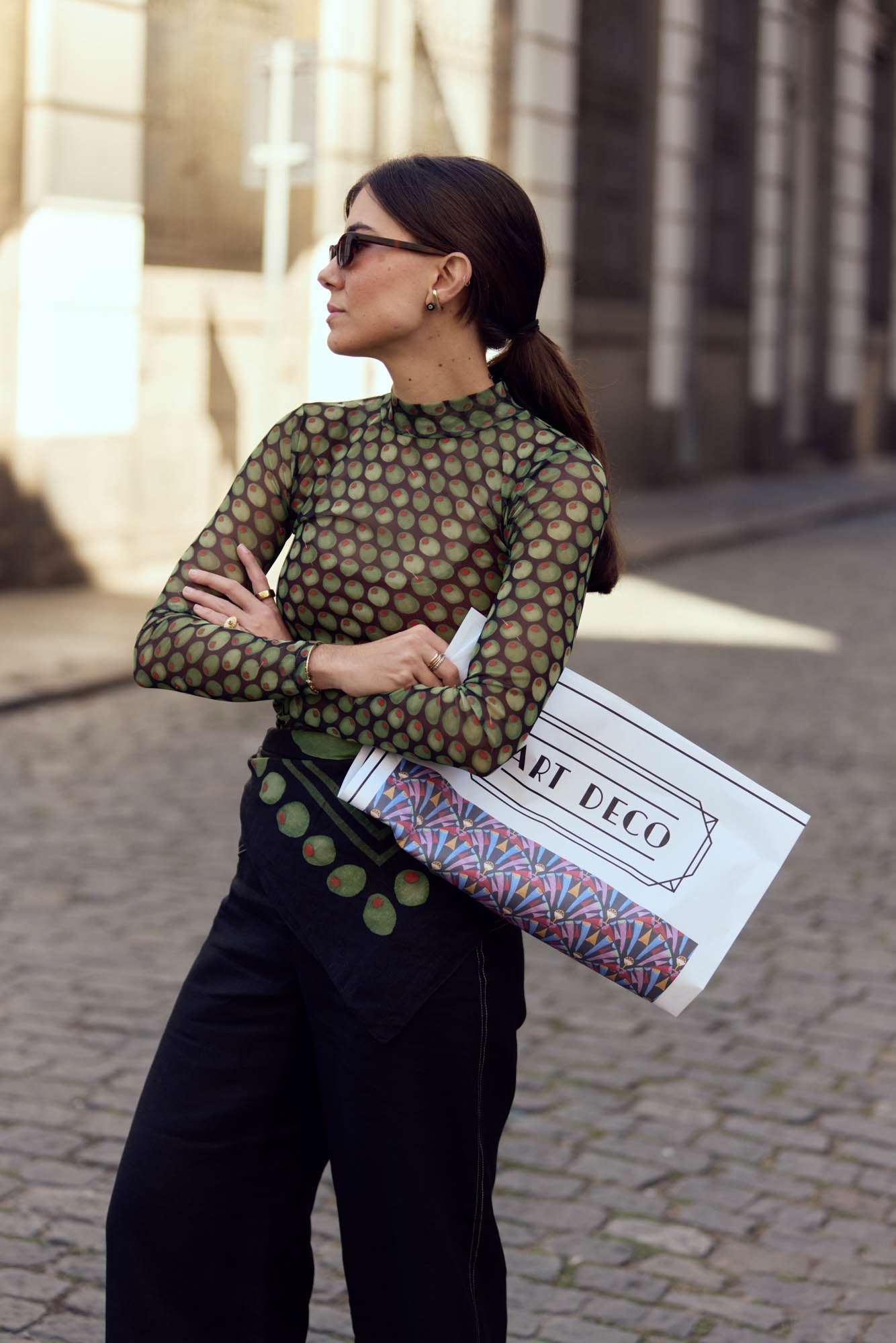 Blusa Tule Martini Poá