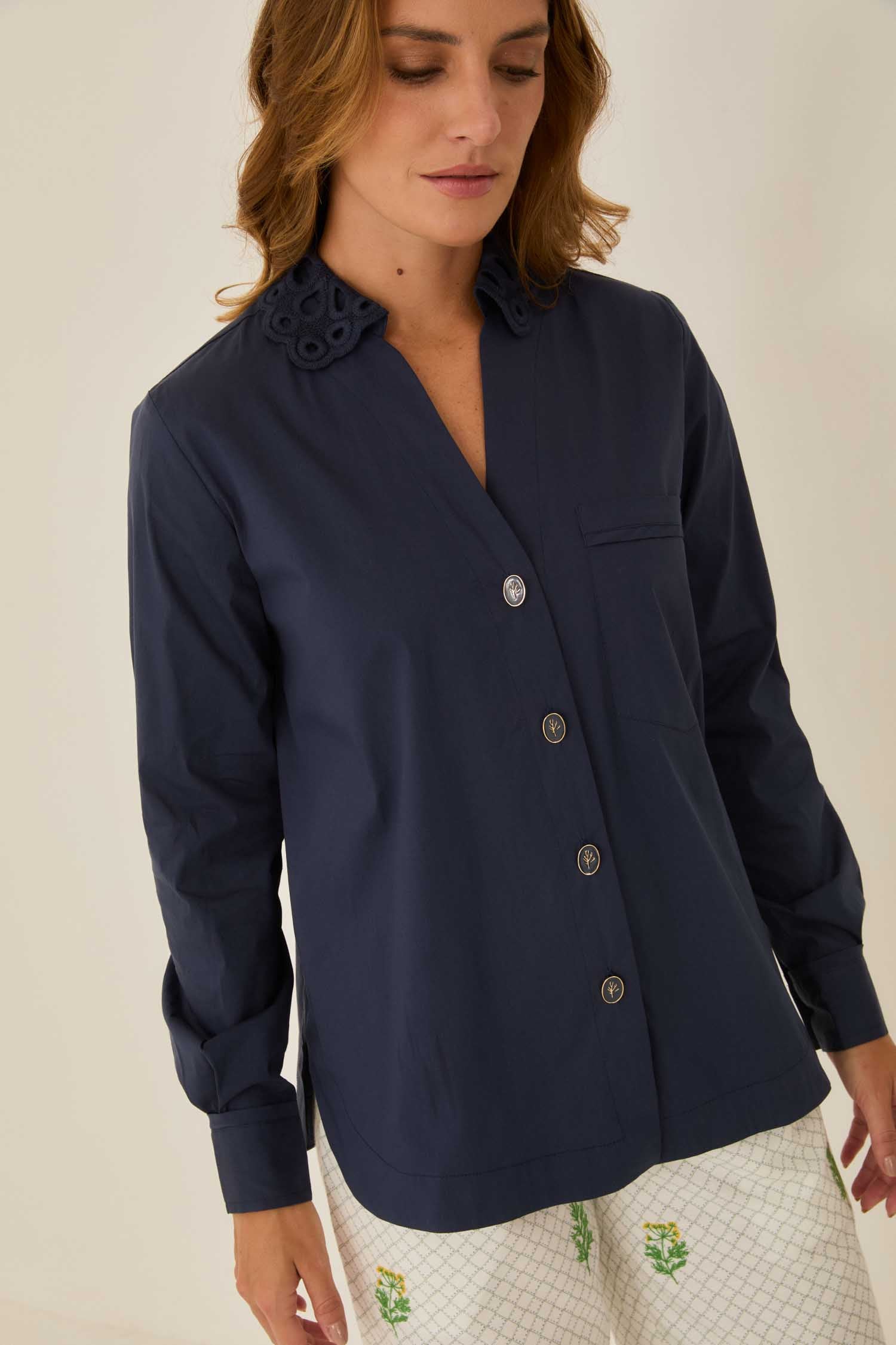Deep Blue Shirt