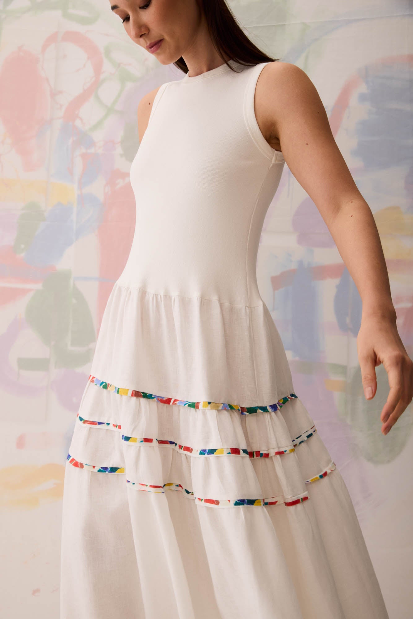 Mixed Mesh Dress
