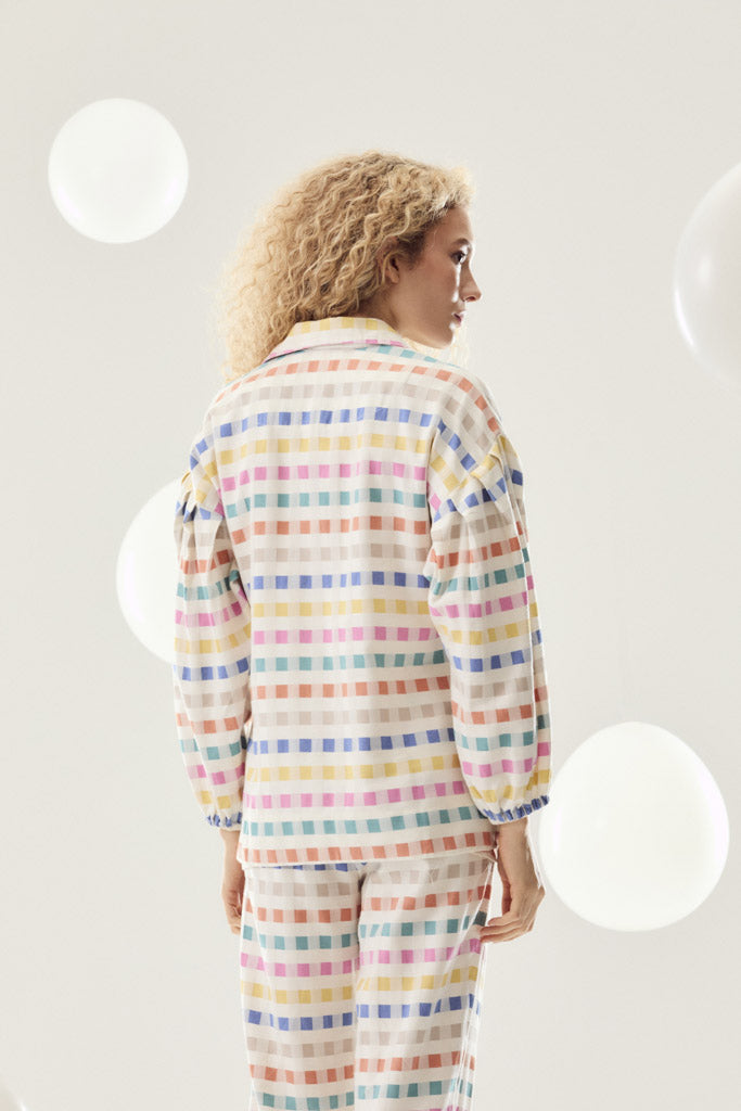 Mg Pleated Plaid Astral Shirt