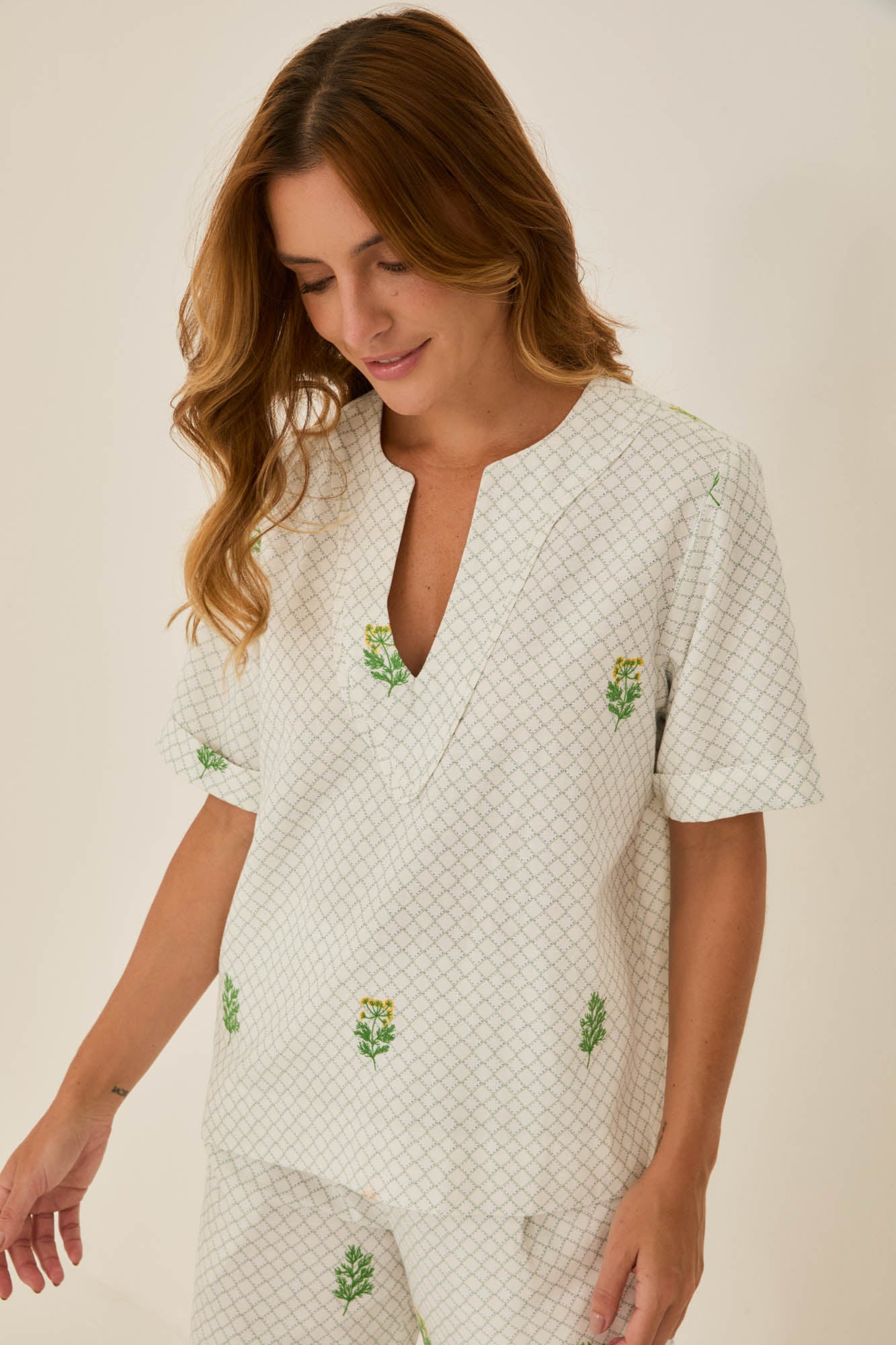 Endro Embroidered Pala Blouse