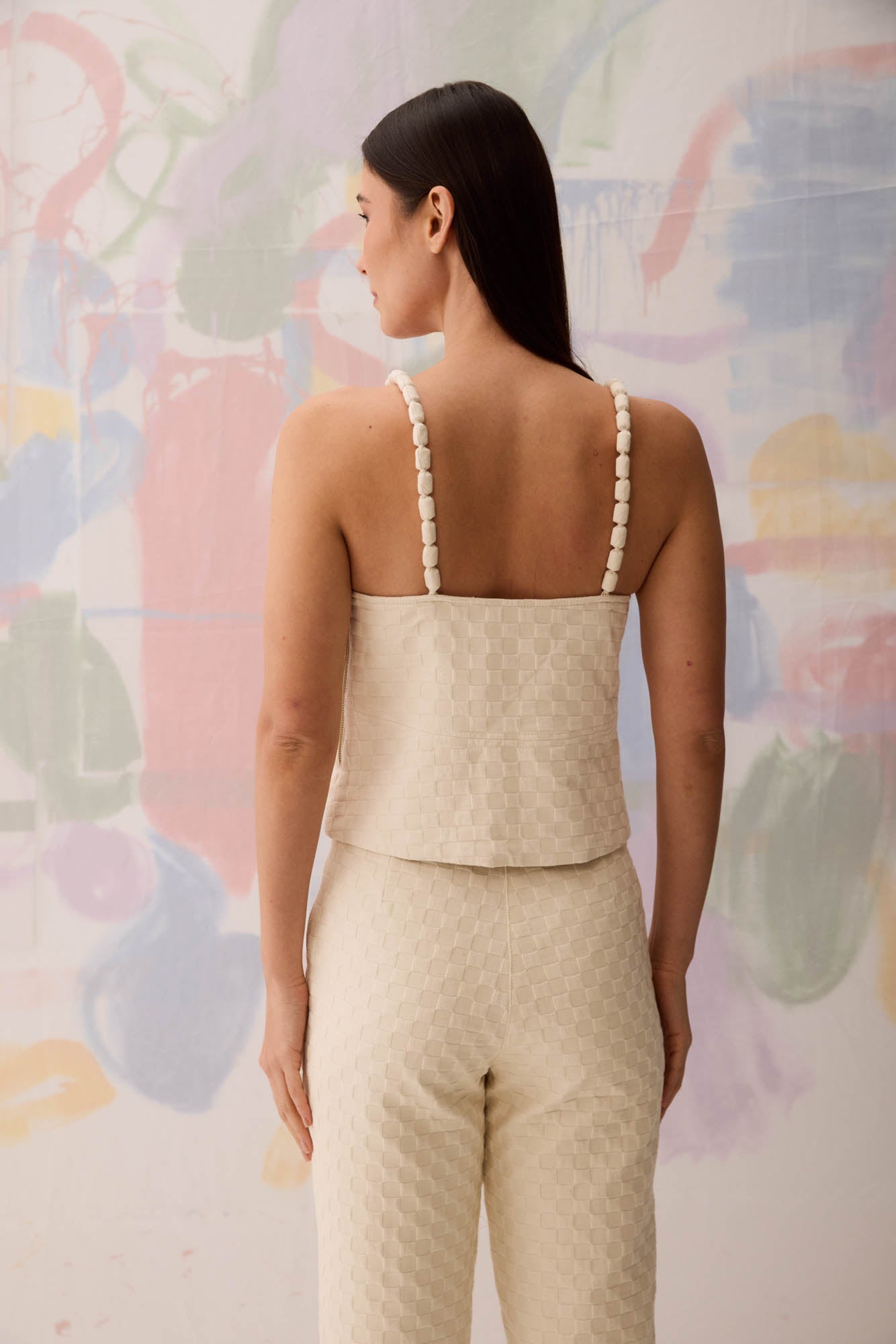 Mesh Strappy Blouse