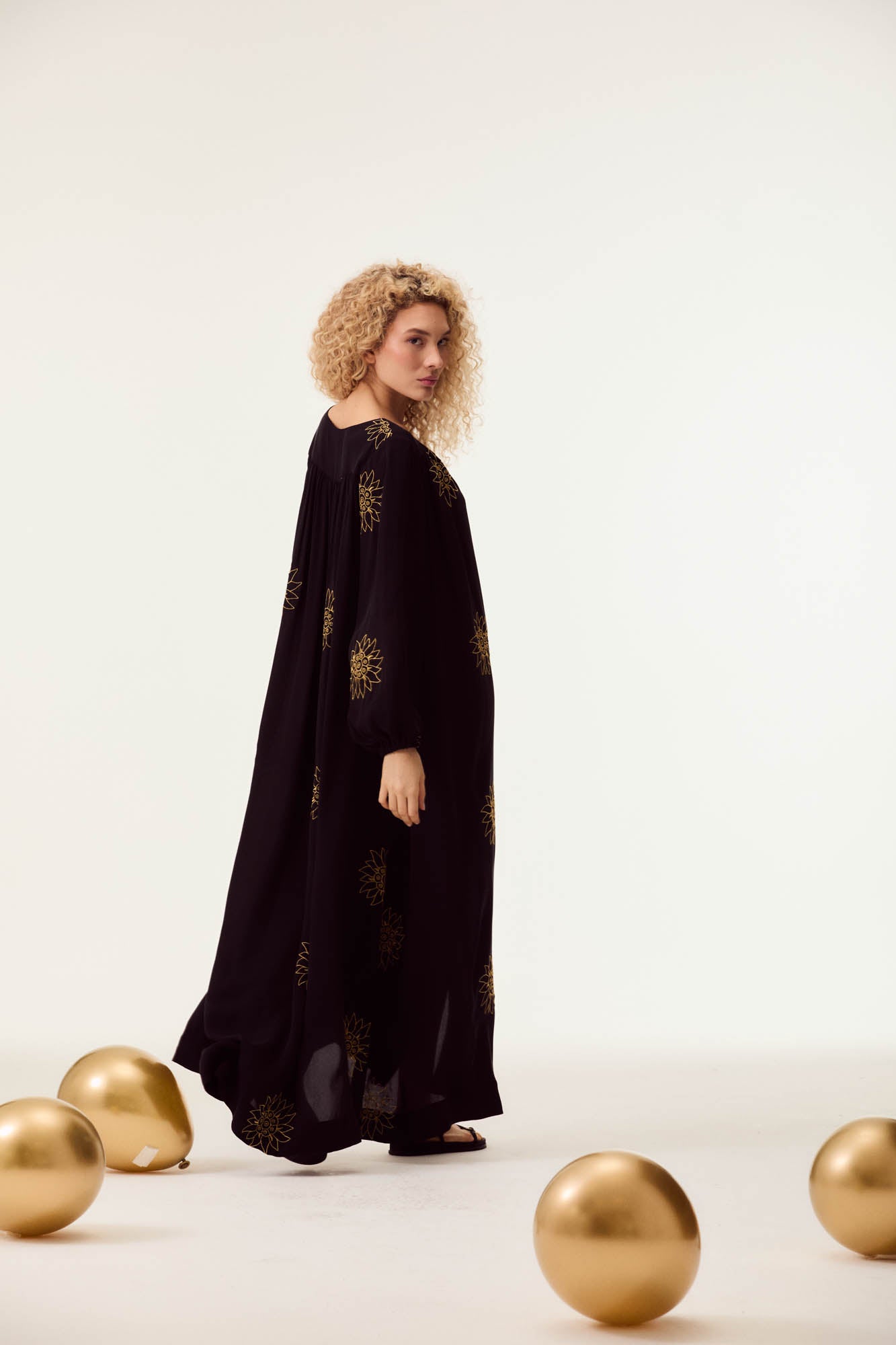 Solar Eclipse Embroidered Dress