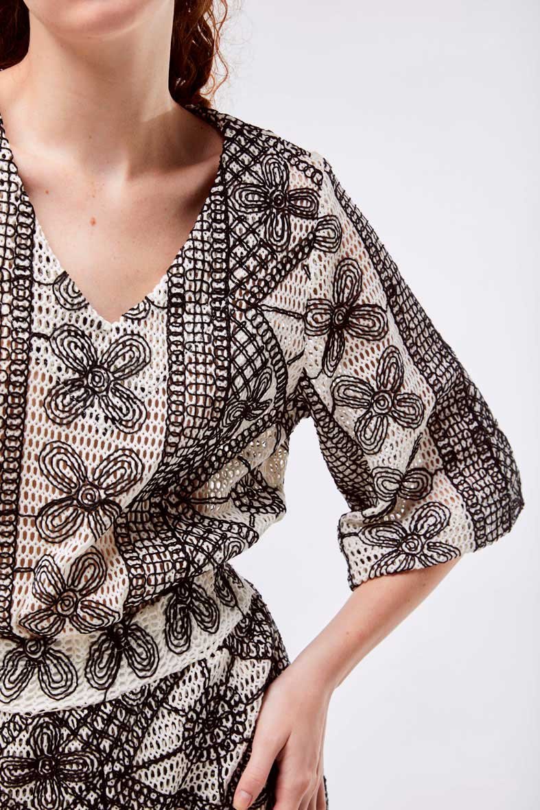 Blusa Renda Crochê