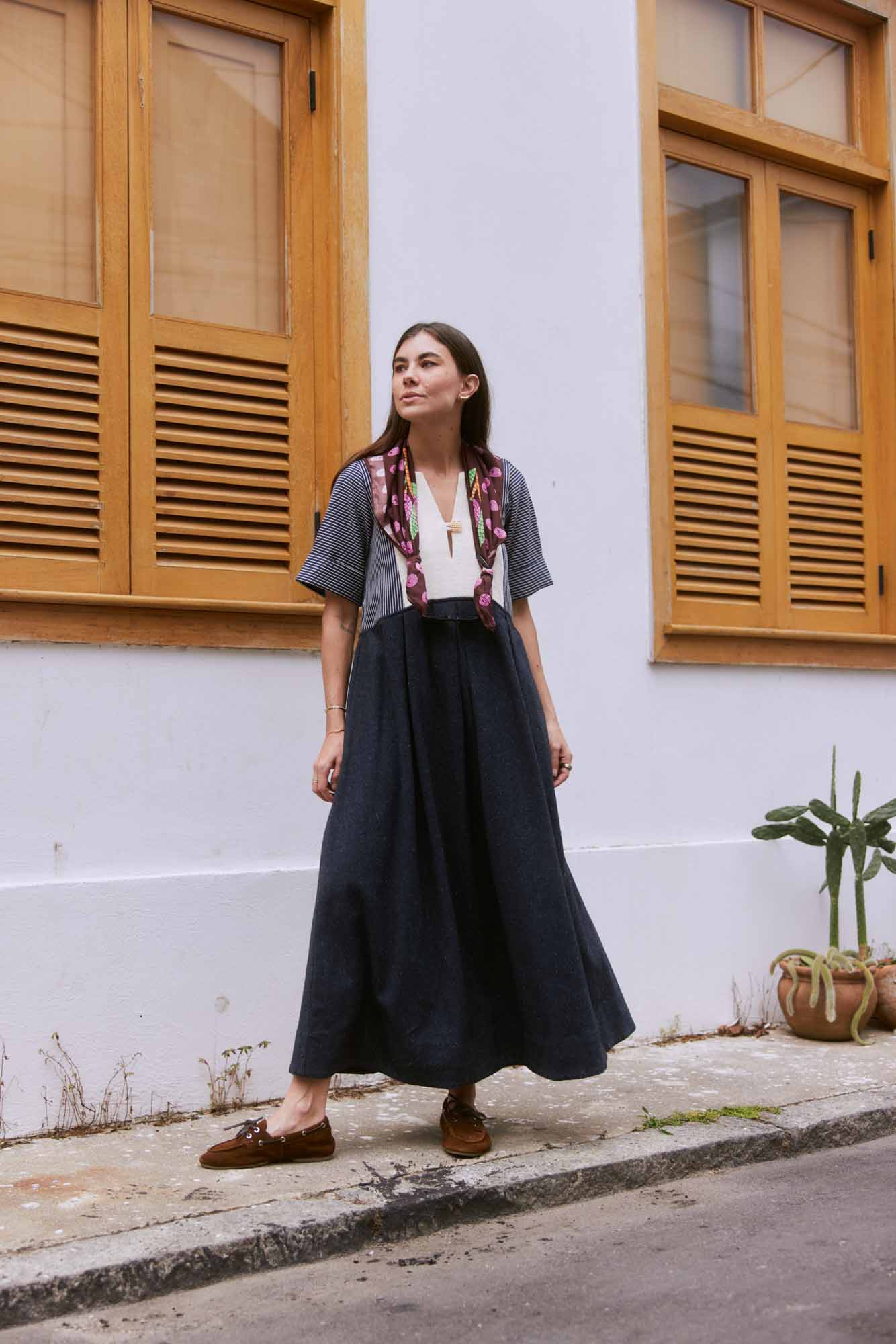 Vestido Algodão Jeans