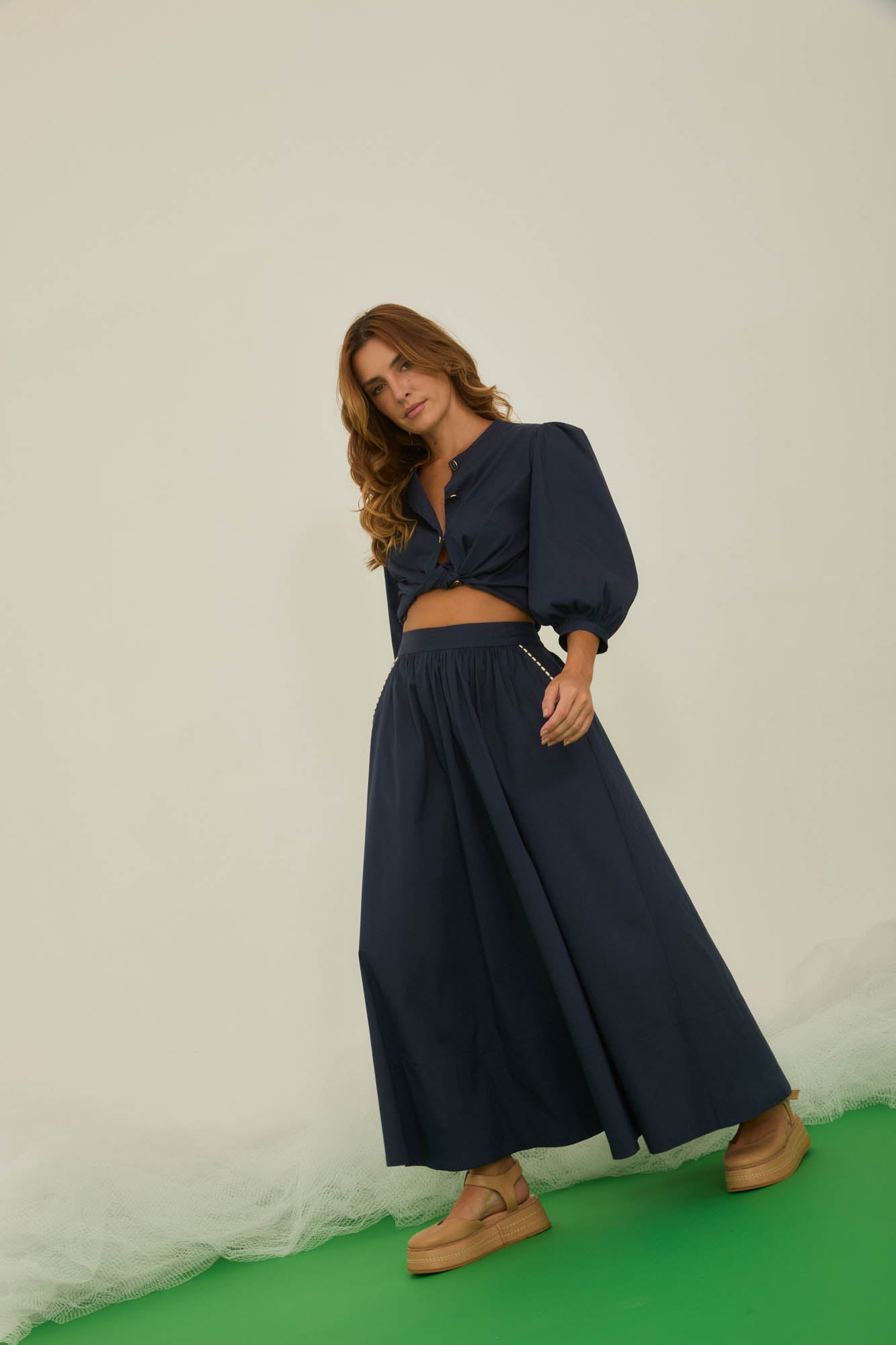Deep Blue Skirt