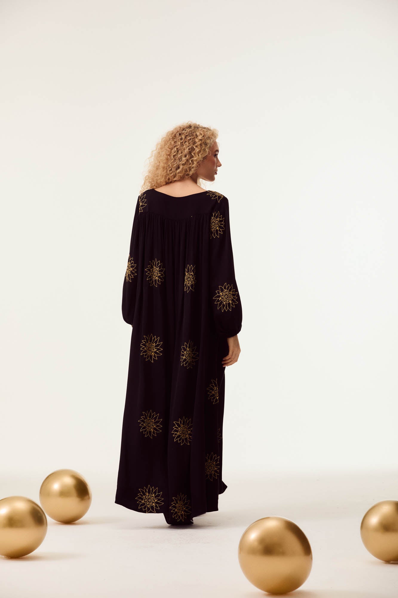 Solar Eclipse Embroidered Dress