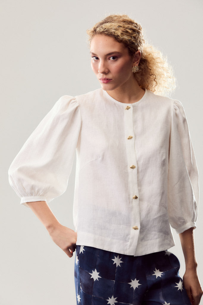 Saturn Button-Down Blouse