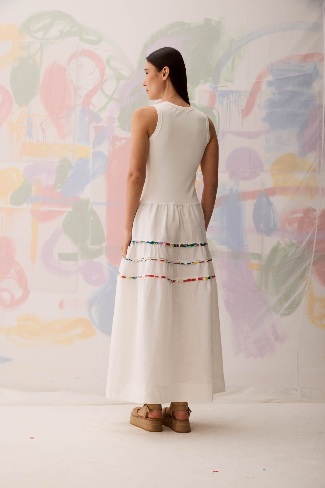 Mixed Mesh Dress
