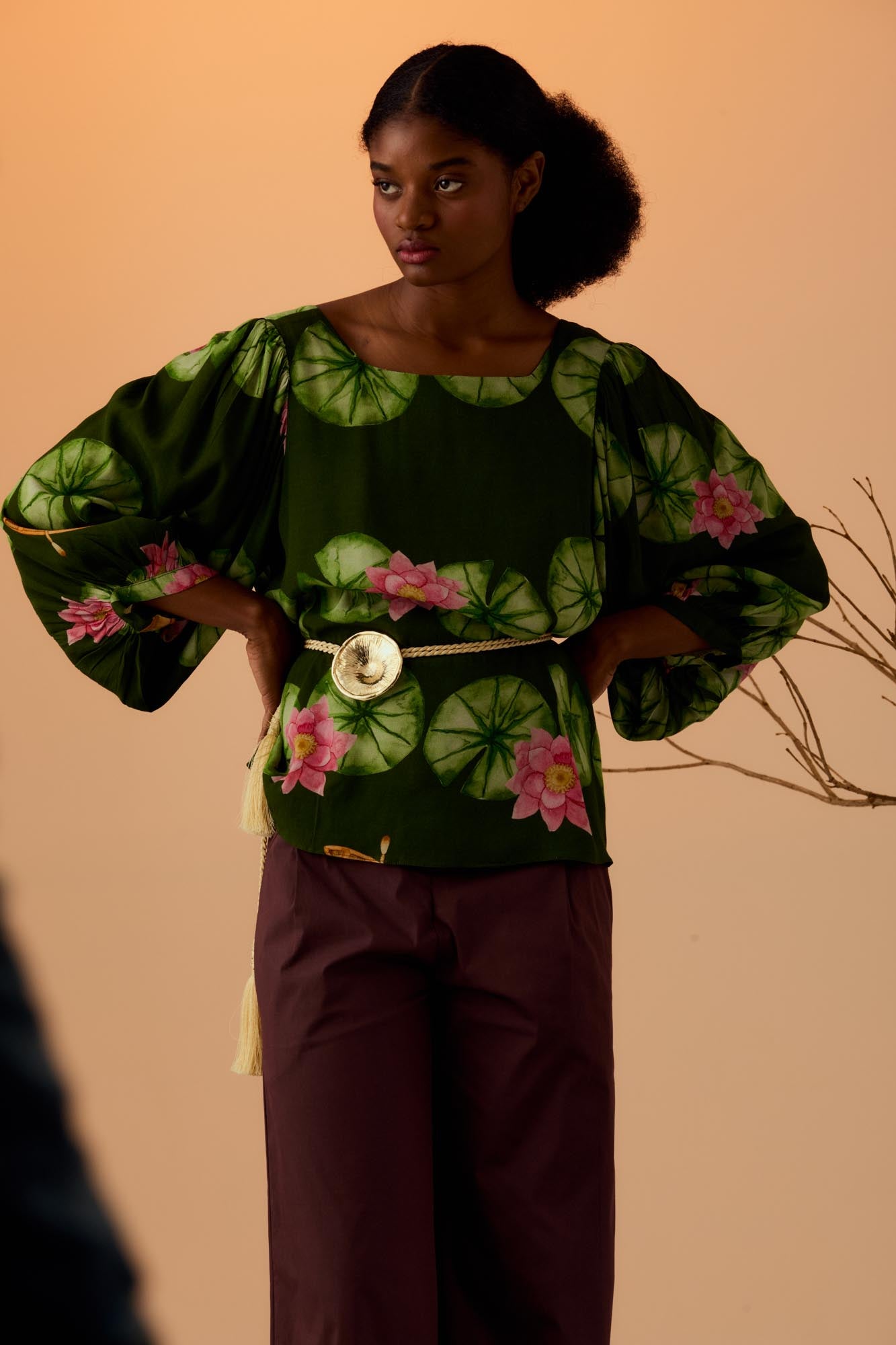 Victoria Regia Button-Down Blouse
