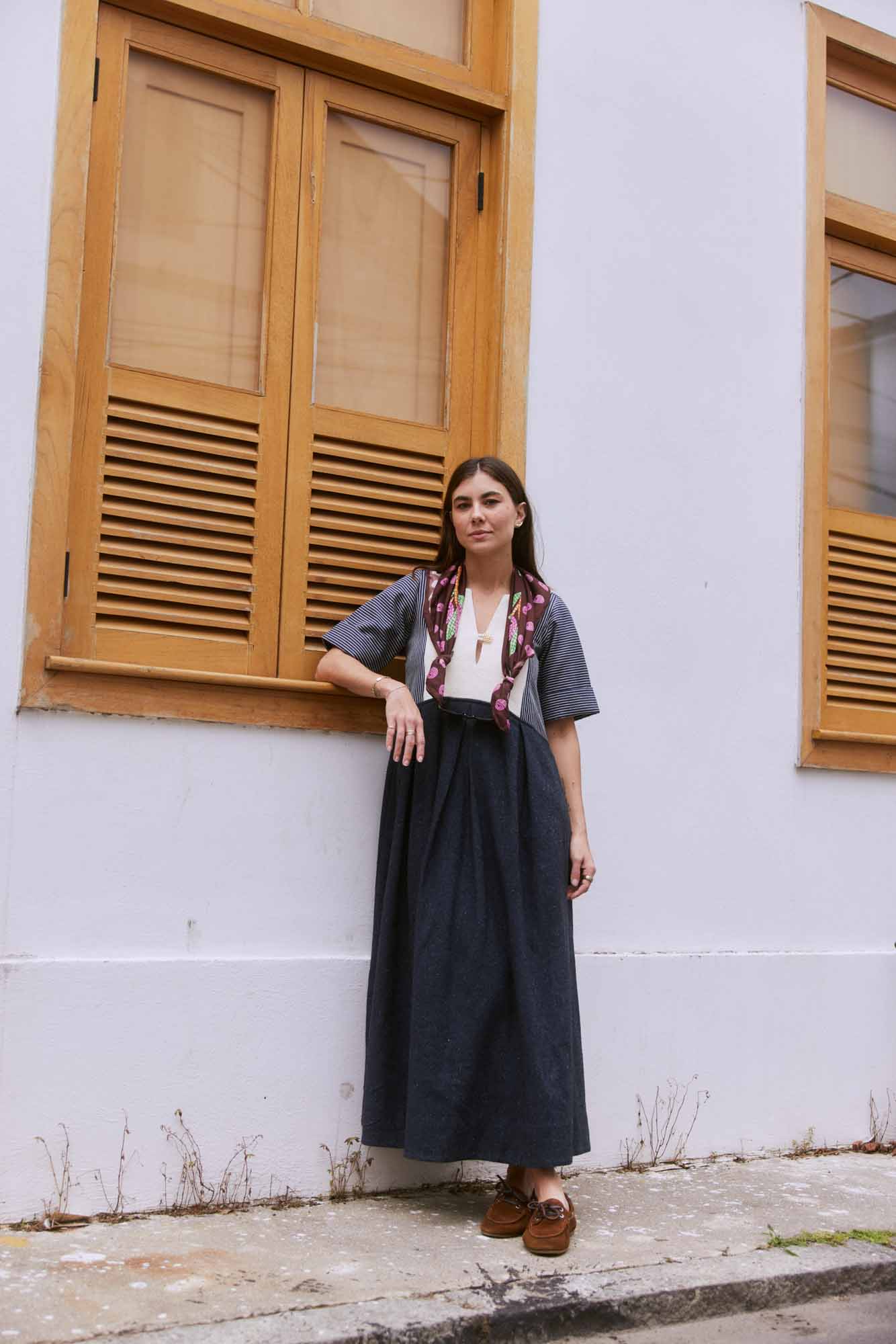 Vestido Algodão Jeans