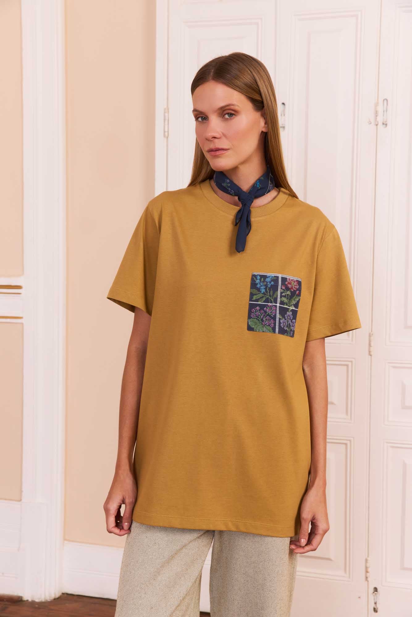 Tshirt Bolso Ponto Cruz