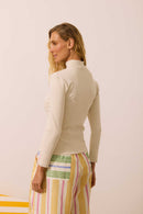 Blusa Manga Longa Basic Areia