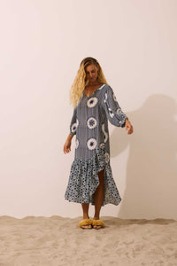 Vestido Babado Onda Solar