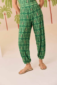 Calça Beachwear Coqueiral verde