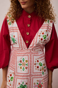 Vestido Jardineira Curto Sapori