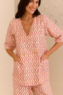 Blusa Transpasse Macramê