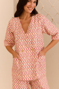 Blusa Transpasse Macramê