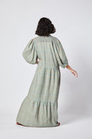 Vestido Ombro Lastex Xadrez Quente