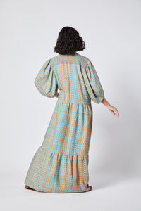 Vestido Ombro Lastex Xadrez Quente
