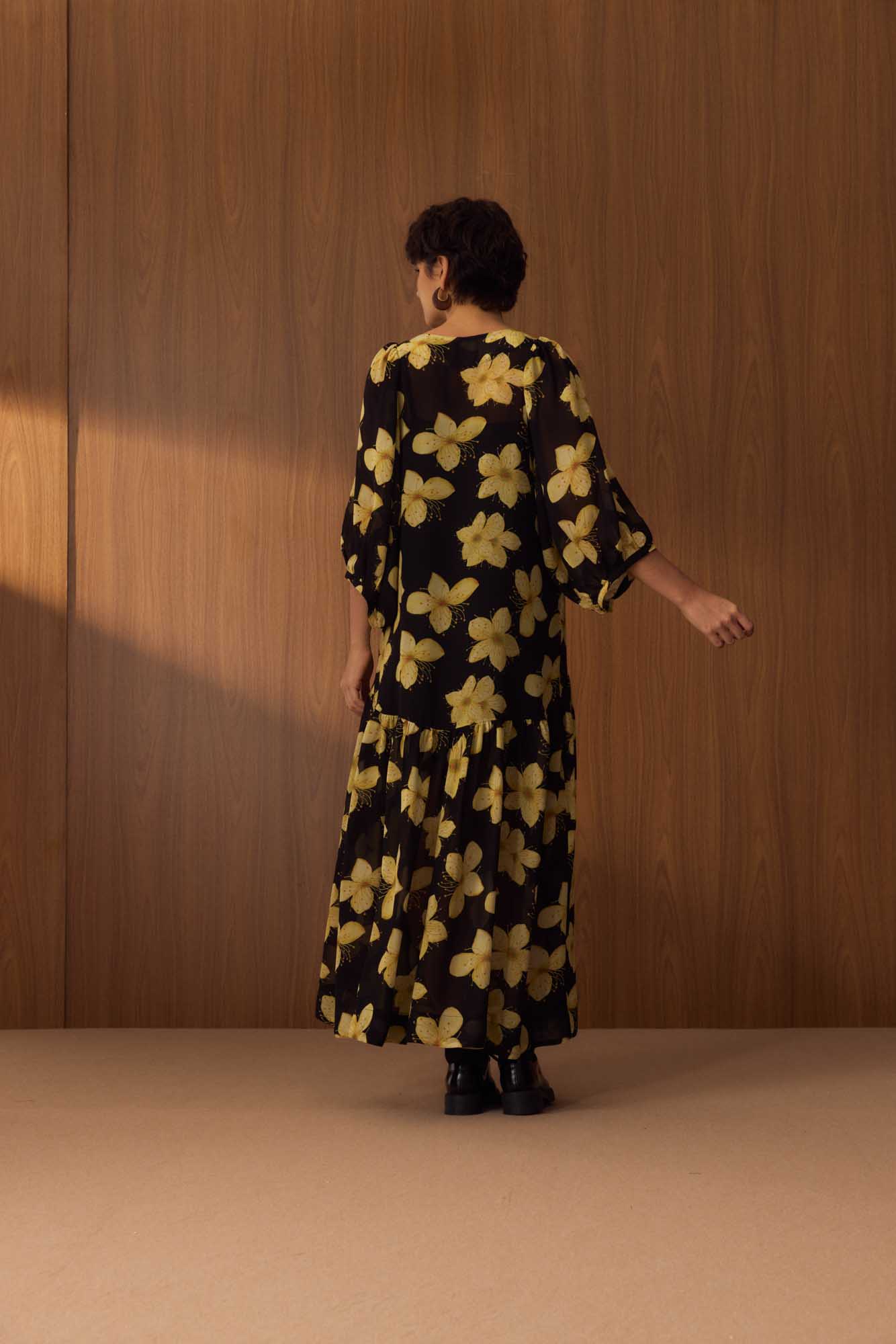 Vestido Franzido Jabuticabeira
