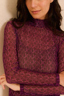 Blusa Tule Enlace