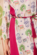 Vestido Recorte Mix Índia