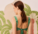 Bikini Top Reto + Hot Pants Coqueiral Verde