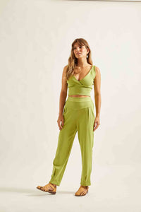 Top Malha Verde Papiro
