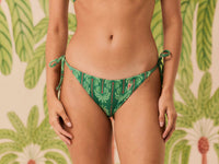 Bikini Top Reto + Calcinha Lacinho Coqueiral Verde