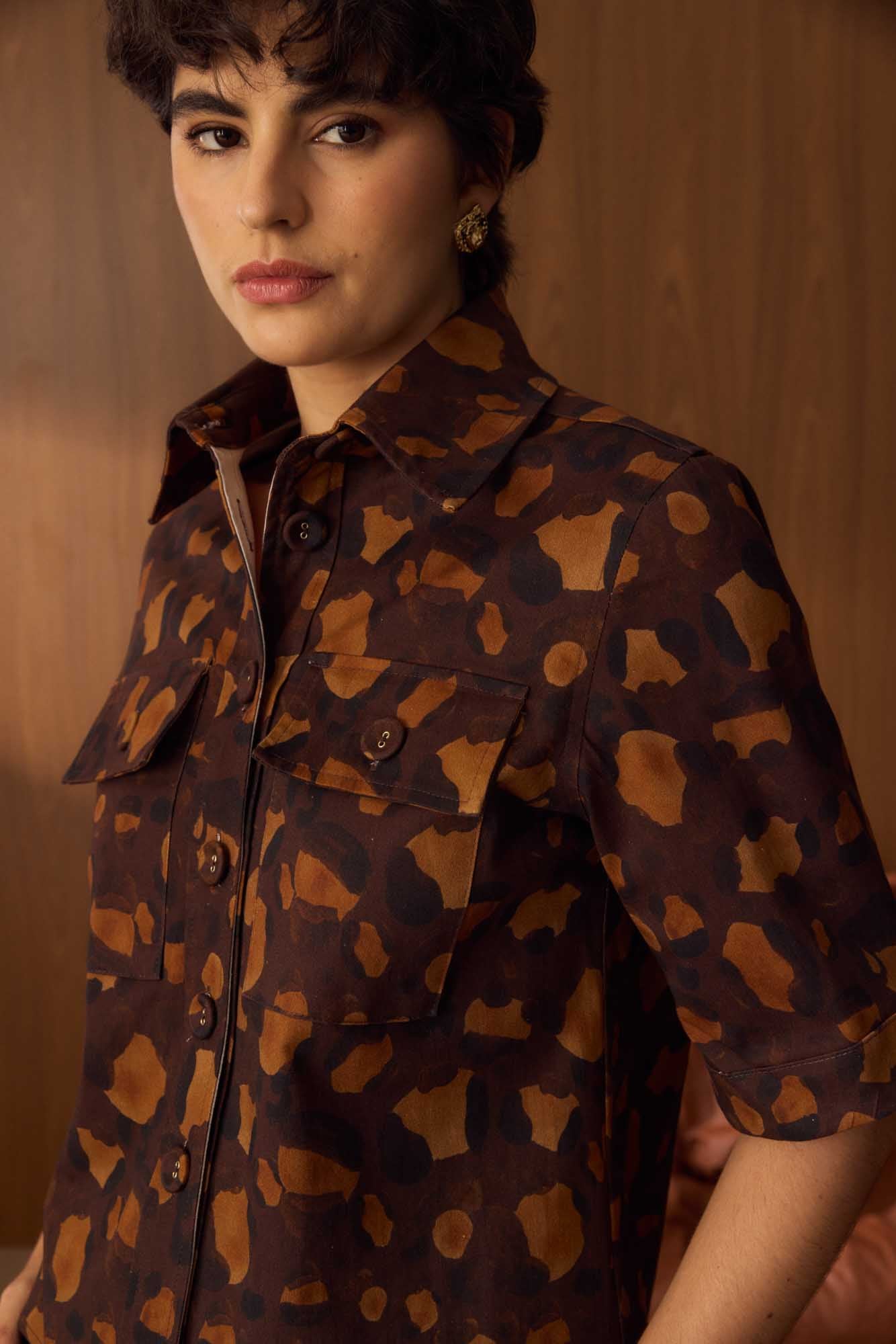 Camisa Sarja Onça Pintada